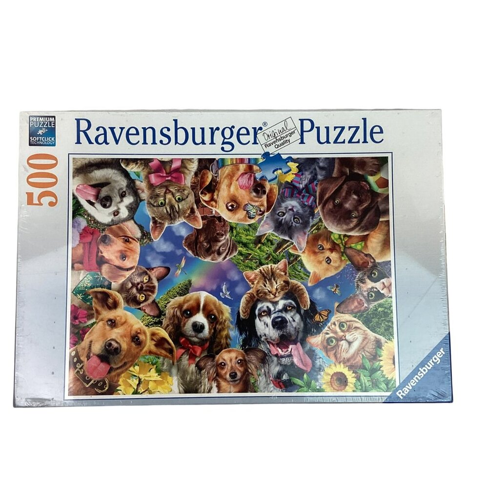 Ravensburger “Animal Selfie”  500 Piece Jigsaw Puzzle Softclick Technology Made